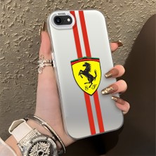 HONTINGA iPhone 8 ile Uyumlu Kılıfı Silikon Kenar Sert Arka Düşüme Önleyici Basitlik Anti Düşme Kamera Korumali Ferrari Desen Telefon Kılıfı Kadın ve Erkek Için Uygundur K1-1109