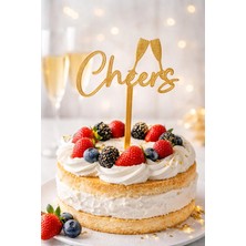 Liya3D Cheers Pasta Üstü Süsü Doğum Günü & Kutlama Pasta Topper
