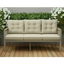 Opal 3LÜ (Cappuccino) Metal Gövde Balkon-Bahçe-Kafe,çay Seti,koltuk Takımı,oturma Grubu,ofis Koltuğu