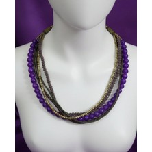 Kişiye Özel Tasarım Doğal Taşlı Kolye