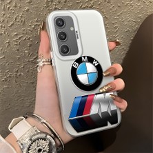 HONTINGA Samsung Galaxy S24 ile Uyumlu Kılıfı Silikon Kenar Sert Arka Düşüme Önleyici Basitlik Anti Düşme Kamera Korumali Bmw Desen Telefon Kılıfı Kadın ve Erkek Için Uygundur K1-1108