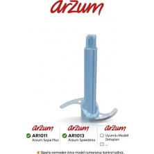 ShopyTime Arzum AR1011 Soppa Plus Doğrayıcı Bıçak 4 Köşeli