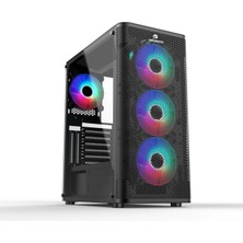Gamebooster GB-M206B Powersız Siyah Mesh Panel Mid Tower Atx Kasa