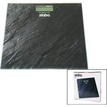 İlanib Ticaret Dijital - Pilli  Cam Banyo Baskülü  LCD Ekran - Sıcaklık Göstergeli   180KG/50GR   26X26CM  Sinbo SBS-4450 (5567)