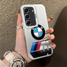 HONTINGA Tecno Camon 40 Pro 5g Cm7 ile Uyumlu Kılıfı Silikon Kenar Sert Arka Düşüme Önleyici Basitlik Anti Düşme Kamera Korumali Bmw Desen Telefon Kılıfı Kadın ve Erkek Için Uygundur K1-1108