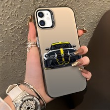 HONTINGA iPhone 12 Pro ile Uyumlu Kılıfı Silikon Kenar Sert Arka Düşüme Önleyici Basitlik Anti Düşme Kamera Korumali Bmw M4 Desen Telefon Kılıfı Kadın ve Erkek Için Uygundur K1-1116