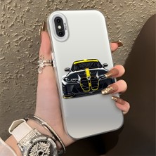 HONTINGA iPhone Xs Max ile Uyumlu Kılıfı Silikon Kenar Sert Arka Düşüme Önleyici Basitlik Anti Düşme Kamera Korumali Bmw M4 Desen Telefon Kılıfı Kadın ve Erkek Için Uygundur K1-1116