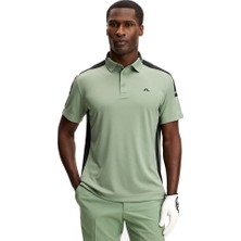 J.lindeberg Erkek Bo Polo T-Shirt Helge Green 14658M286