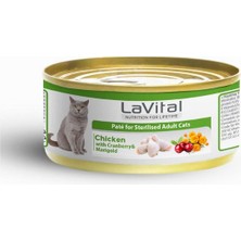 Lavital Tavuklu Kızılcıklı Yetişkin Kedi Konservesi 85 gr