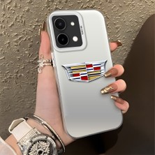 HONTINGA Vivo Y28 ile Uyumlu Kılıfı Silikon Kenar Sert Arka Düşüme Önleyici Basitlik Anti Düşme Kamera Korumali Cadillac Desen Telefon Kılıfı Kadın ve Erkek Için Uygundur K1-1115