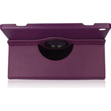 Eco Port Lenovo M10 X505F Kılıf 360 Tablet Deri Kılıf - Mürdüm