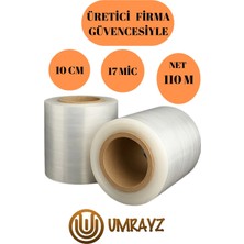 Umrayz 10 cm Streç Film Tabak Bardak Sarma Streci Net 110M Taşınma Streci Ultra Esnek Streç