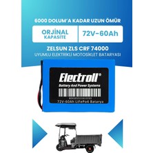 Electroll Zelsun Zls Crf 74000 Batarya (Standart Kapasite) Lifepo4 72V 60AH Elektrikli Motosiklet Bataryası