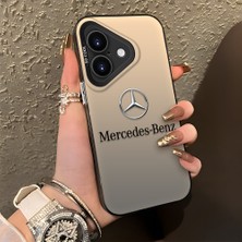 HONTINGA iPhone 16 Plus ile Uyumlu Kılıfı Silikon Kenar Sert Arka Düşüme Önleyici Basitlik Anti Düşme Kamera Korumali Benz Desen Telefon Kılıfı Kadın ve Erkek Için Uygundur K1-1101