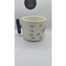 Cuppera Kişiye Özel Anneler Günü Tasarım Kupa, Lacivert Saplı