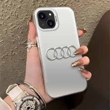 HONTINGA iPhone 13 Mini ile Uyumlu Kılıfı Silikon Kenar Sert Arka Düşüme Önleyici Basitlik Anti Düşme Kamera Korumali Audi Desen Telefon Kılıfı Kadın ve Erkek Için Uygundur K1-1121