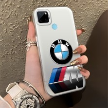 HONTINGA Realme C21Y ile Uyumlu Kılıfı Silikon Kenar Sert Arka Düşüme Önleyici Basitlik Anti Düşme Kamera Korumali Bmw Desen Telefon Kılıfı Kadın ve Erkek Için Uygundur K1-1108