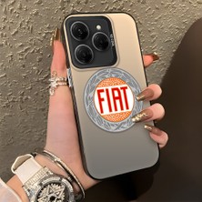 HONTINGA Tecno Spark 20 Pro 5g ile Uyumlu Kılıfı Silikon Kenar Sert Arka Düşüme Önleyici Basitlik Anti Düşme Kamera Korumali Fıat Desen Telefon Kılıfı Kadın ve Erkek Için Uygundur K1-1105