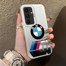 HONTINGA Samsung Galaxy S25 Fe ile Uyumlu Kılıfı Silikon Kenar Sert Arka Düşüme Önleyici Basitlik Anti Düşme Kamera Korumali Bmw Desen Telefon Kılıfı Kadın ve Erkek Için Uygundur K1-1108