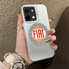 HONTINGA Vivo Y28 ile Uyumlu Kılıfı Silikon Kenar Sert Arka Düşüme Önleyici Basitlik Anti Düşme Kamera Korumali Fıat Desen Telefon Kılıfı Kadın ve Erkek Için Uygundur K1-1105
