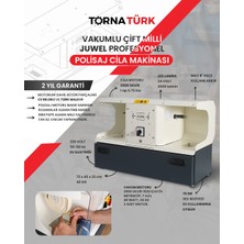 Vakumlu Çift Milli Profesyonel Polisaj Cila Makinası ( Kuyumcu ve Tesbih  Polisaj Makinası ) / Polishing Machine