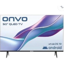 Onvo 50VQ80F2FA 50'' 127 Ekran QLED Tv | Full Hd, Smart Whaleos, Dahili Uydu Alıcı, Wi-Fi, Bluetooth, Frameless Tasarım