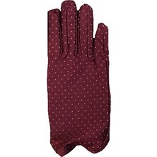 İlanib Ticaret Bordo Renk Puanlı Çocuk Eldiveni (5567)