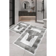 Eliana Home Dijital Baskı  2'li Banyo Paspas  Takımı RVG5-LNA0020  100X60+60X50 cm