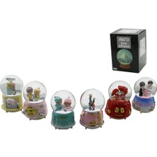 İlanib Ticaret Büyük Boy - 10CM Pilli - Işıklı Müzikli Kar Küresi Cam Insan Figürlü - Desen Mix Renkli Herhangi Bir Tanesi Gönderilir (5567)