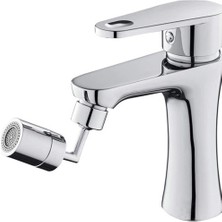 İlanib Ticaret 720 Derece Dönebilen 4 Filtreli Tüm Musluk Tipleri Ile Uyumlu Montaj Aparatlı Musluk Başlık (5567)