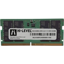 Hi-Level Hı-Level HLV-SOPC44800D5-16G 16GB (Tek Parça) Ddr5 5600MHZ Notebook Bellek
