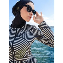 Mayovera Kapalı Mayo- Siyah Deniz Kabuğu