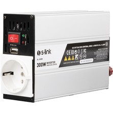 Zemheri S-Link SL-300W 300W DC12V-AC230V Çakmaktan Power Inverter