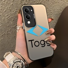 HONTINGA Vivo Y29S ile Uyumlu Kılıfı Silikon Kenar Sert Arka Düşüme Önleyici Basitlik Anti Düşme Kamera Korumali Togg Desen Telefon Kılıfı Kadın ve Erkek Için Uygundur K1-1099