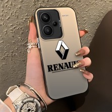 HONTINGA Xiaomi Redmi Note 13 Pro Plus 5g ile Uyumlu Kılıfı Silikon Kenar Sert Arka Düşüme Önleyici Basitlik Anti Düşme Kamera Korumali Renault Desen Telefon Kılıfı Kadın ve Erkek Için Uygundur K1-1104