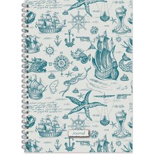 Keskin Color Keskin 20*28 Kareli Spiralli Sert Kapak Journal Defter - No:03