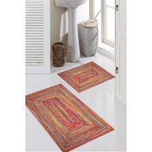 Eliana Home Dijital Baskı  2'li Banyo Paspas  Takımı RVG5-0651  100X60+60X50 cm