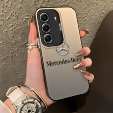 HONTINGA Tecno Camon 40 Pro 5g Cm7 ile Uyumlu Kılıfı Silikon Kenar Sert Arka Düşüme Önleyici Basitlik Anti Düşme Kamera Korumali Benz Desen Telefon Kılıfı Kadın ve Erkek Için Uygundur K1-1101