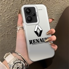 HONTINGA Xiaomi Redmi Note 13 Pro Plus 5g ile Uyumlu Kılıfı Silikon Kenar Sert Arka Düşüme Önleyici Basitlik Anti Düşme Kamera Korumali Renault Desen Telefon Kılıfı Kadın ve Erkek Için Uygundur K1-1104