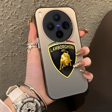 HONTINGA Vivo X300 ile Uyumlu Kılıfı Silikon Kenar Sert Arka Düşüme Önleyici Basitlik Anti Düşme Kamera Korumali Lamborghini Desen Telefon Kılıfı Kadın ve Erkek Için Uygundur K1-1110