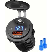 Maroces Pano Tip Voltmetreli 2 Li USB 3.0 + Type-C