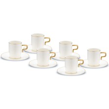 Jumbo Merse 6 Kişilik Kahve Fincan Takımı Gold