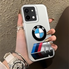 HONTINGA Vivo Y28 ile Uyumlu Kılıfı Silikon Kenar Sert Arka Düşüme Önleyici Basitlik Anti Düşme Kamera Korumali Bmw Desen Telefon Kılıfı Kadın ve Erkek Için Uygundur K1-1108