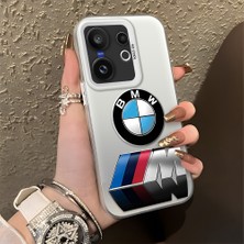 HONTINGA Vivo X200 Fe ile Uyumlu Kılıfı Silikon Kenar Sert Arka Düşüme Önleyici Basitlik Anti Düşme Kamera Korumali Bmw Desen Telefon Kılıfı Kadın ve Erkek Için Uygundur K1-1108