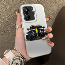 HONTINGA Xiaomi Redmi 13C ile Uyumlu Kılıfı Silikon Kenar Sert Arka Düşüme Önleyici Basitlik Anti Düşme Kamera Korumali Bmw M4 Desen Telefon Kılıfı Kadın ve Erkek Için Uygundur K1-1116