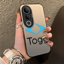 HONTINGA Vivo V50 Lite ile Uyumlu Kılıfı Silikon Kenar Sert Arka Düşüme Önleyici Basitlik Anti Düşme Kamera Korumali Togg Desen Telefon Kılıfı Kadın ve Erkek Için Uygundur K1-1099