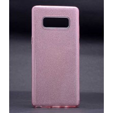 ZM Store Galaxy Note 8 Uyumlu Kılıf Renkli Simli Parlak Shining Kapak