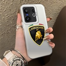 HONTINGA Vivo X200 Fe ile Uyumlu Kılıfı Silikon Kenar Sert Arka Düşüme Önleyici Basitlik Anti Düşme Kamera Korumali Lamborghini Desen Telefon Kılıfı Kadın ve Erkek Için Uygundur K1-1110