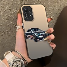 HONTINGA Samsung Galaxy A52S 5g ile Uyumlu Kılıfı Silikon Kenar Sert Arka Düşüme Önleyici Basitlik Anti Düşme Kamera Korumali Benz Desen Telefon Kılıfı Kadın ve Erkek Için Uygundur K1-1111