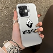 HONTINGA Oppo A5 Pro 5g ile Uyumlu Kılıfı Silikon Kenar Sert Arka Düşüme Önleyici Basitlik Anti Düşme Kamera Korumali Renault Desen Telefon Kılıfı Kadın ve Erkek Için Uygundur K1-1104
